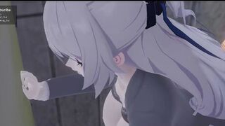 崩坏3 布洛妮娅 制服诱惑在洗手间发生关系 赶着回去工作