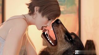 【3D同人动漫作品】人与不同物种杂交合集