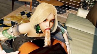 3D 美少女自慰被屌丝发现后遭到性侵